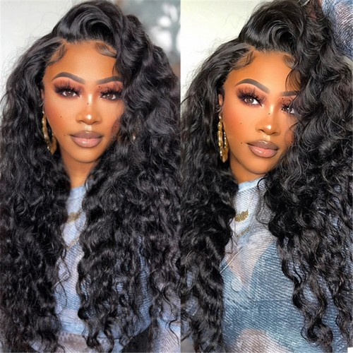 HD Lace 13x4 Loose Deep Human Hair Lace Front Wigs（Full Frontal） | Human Hair Wig | Lace Front